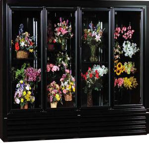 Four high-grade floral cooler