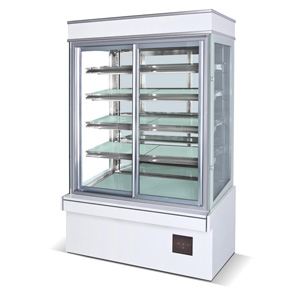 R&Formal refrigerated bakery display case