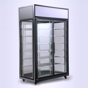 SG18SG-four-sided 	display fridge for cold drinks